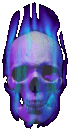 Skull blue